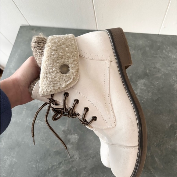 CLIFFS BY WHITE MOUNTAIN Duena Boot Winter White/Burn/Fab/Fleece 7.5 white tan - Picture 4 of 7